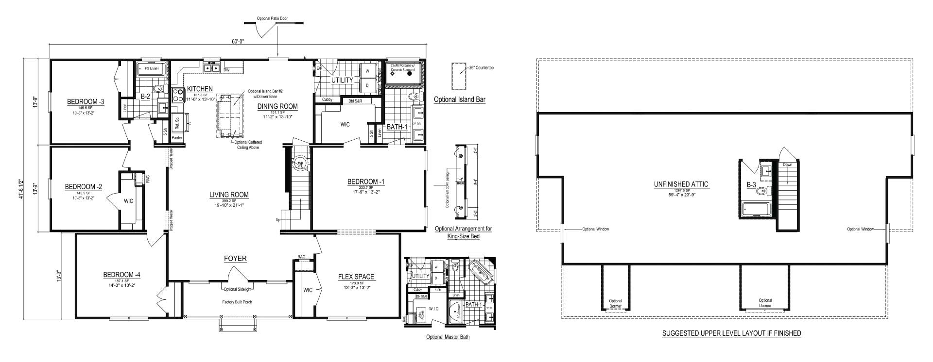 Cape Cod Modular Home Floor Plan