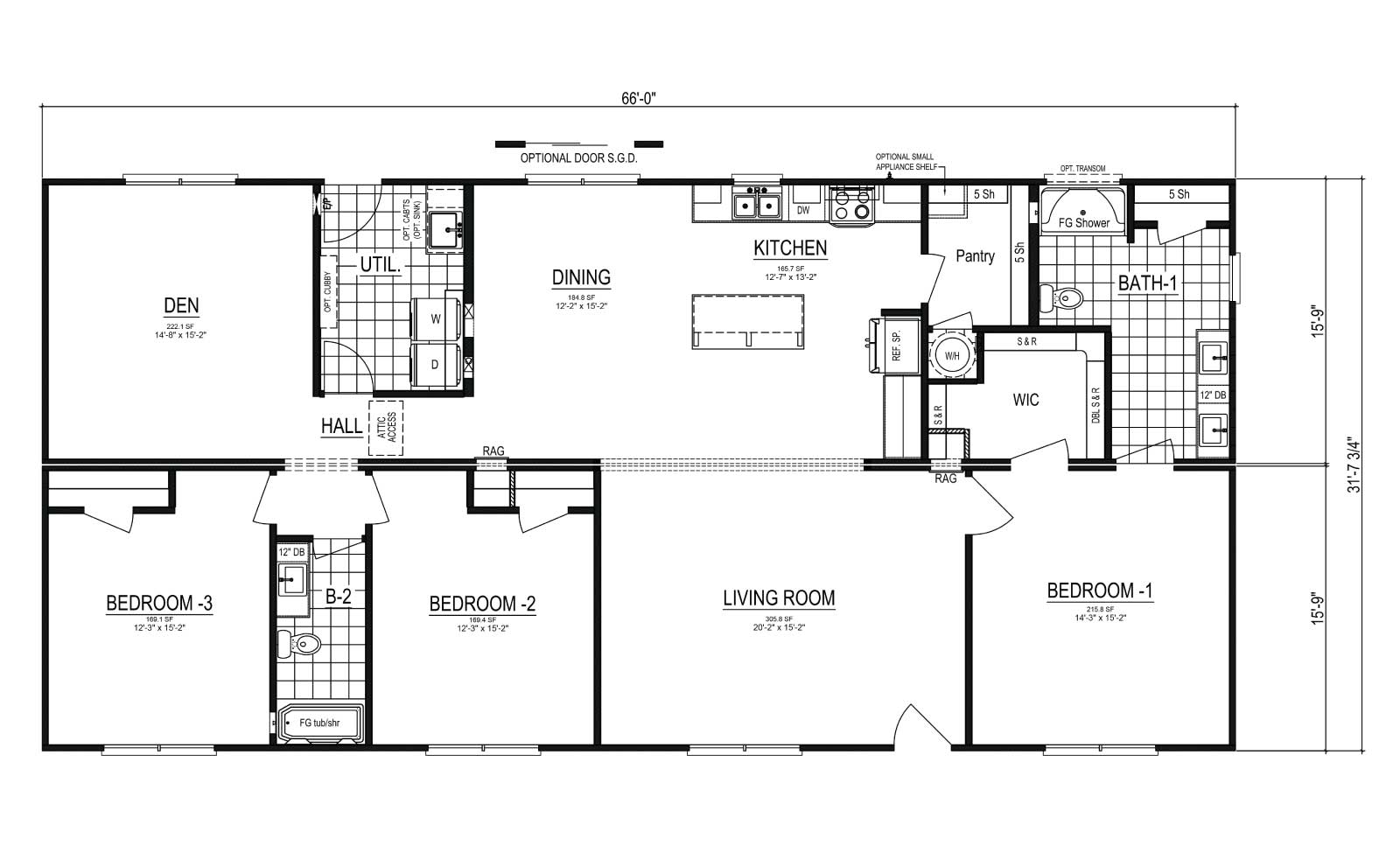 Horizon III XL Modular Home Floor Plan