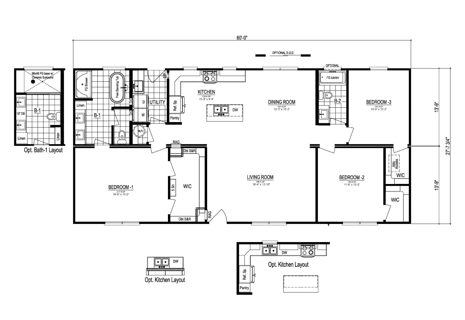 Craven III Cape Cod Modular Home Floor Plan